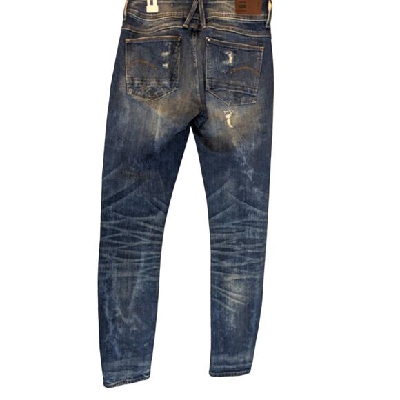 G-Star Raw Lynn Mid Skinny Distressed Jeans sz 26W/30L - Picture 2 of 7